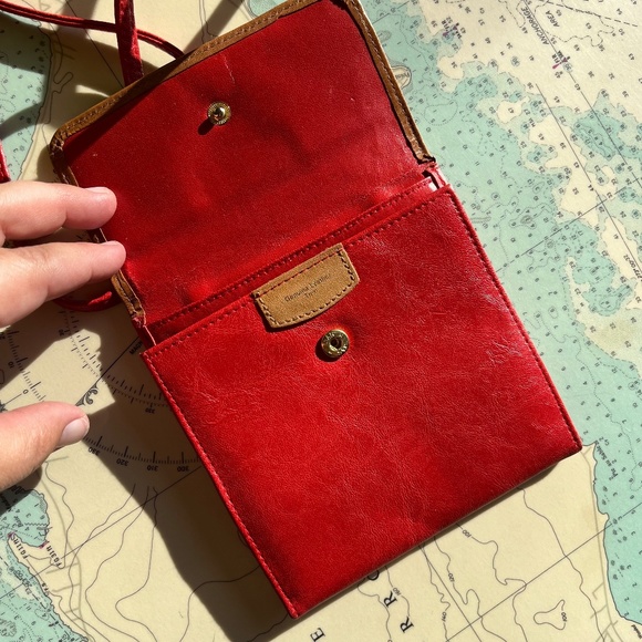 Vintage 90s Via Fina Mini Leather Wallet / Purse - Picture 6 of 7